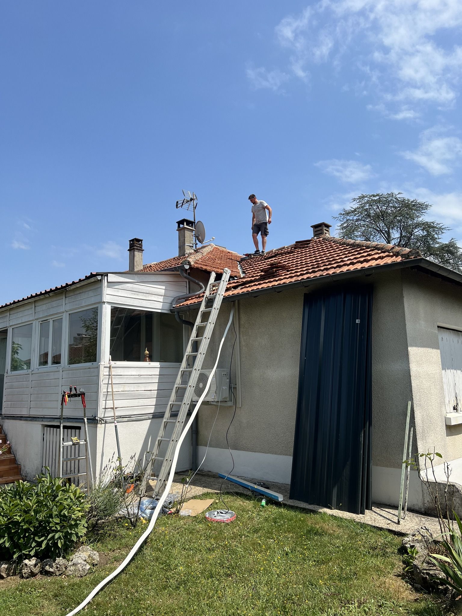 Travaux de plomberie sur toiture